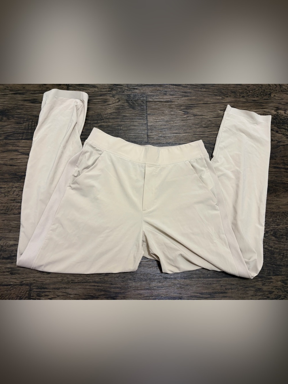 Athleta Light Cream Track Pants & Joggers